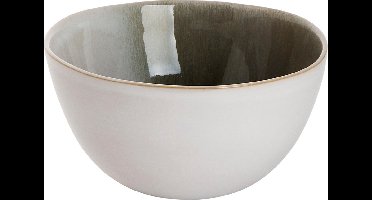 Palmer Schaal Nordic 15 cm 90 cl Wit Groen Stoneware 1 stuk(s)