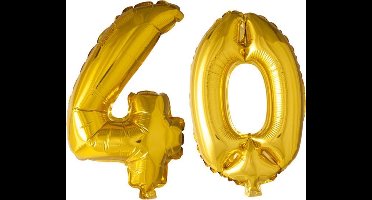 Folieballon nr. 40 Goud 41cm