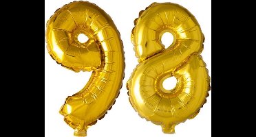 Folieballon nr. 98 Goud 41cm