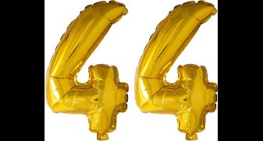 Folieballon nr. 44 Goud 41cm