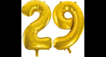 Folieballon nr. 29 Goud 86cm