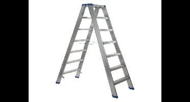 Escalo – Industriële trapladder  – Sparta Duo – Aluminium – 2x7 treden – 150 cm