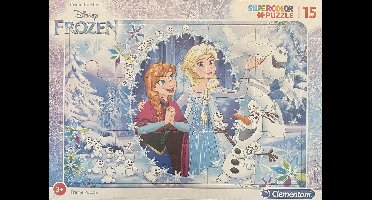 Disney Frozen supercolor puzzel 15 Clementoni