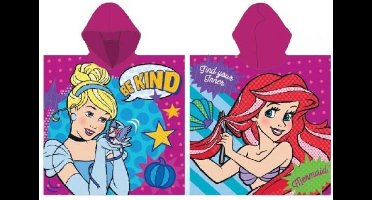 Disney Princess poncho - 55 x 110 cm - paars