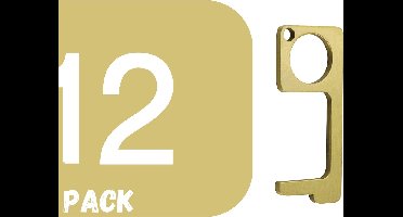 Sleutelhanger|No Touch Cleankey | Pinnen & deur openen zonder direct contact | Antibacteriële multitool | Hygiëne sleutel | geen contact sleutel |Key Smart Bacterie sleutel | antibacteriële tool|12 Pack