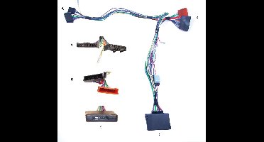 Kram 3G Mute Ford met voeding 8 + 8 PIN