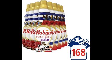 Robijn Klein & Krachtig Amour des Fleurs Vloeibaar Wasmiddel - 8 x 21 wasbeurten - Voordeelverpakking