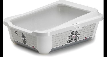 Moderna Trendy Cat Open - Grijs - Kattenbak - 50.5 x 38.5 x 18 cm