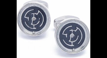 Manchetknopen - Zwart met een Spelletje Bal