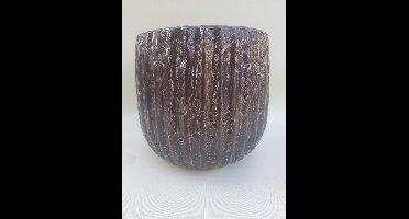 MIca Decorations Luuk pot round grey