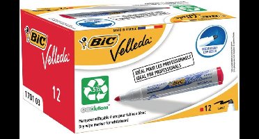 Whiteboardmarker Bic Velleda 1701 1.5mm Rond Rood