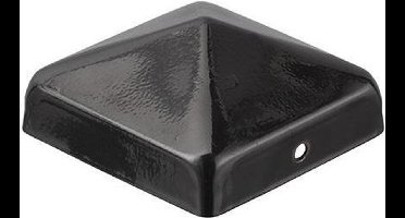 Paalornament Zwart 71X71mm