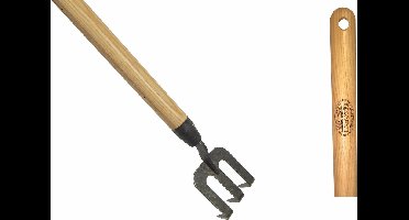 Handvork DeWit met gebogen tanden 1400mm essen steel