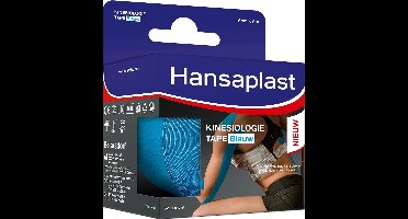 Hansaplast Kinesiologie Tape Sporttape - Kinesiotape - Waterbestendige Tape - 5cm x 5m - Blauw