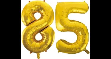 Folieballon nr. 85 Goud 86cm