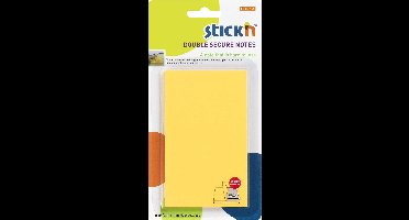 Stick'n Sticky Notes - Extra Brede Lijmlaag - 76x127mm - Mango Geel - 50 Memoblaadjes