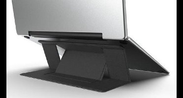 Opvouwbare Laptop Standaard - Laptop Standaard - Verstelbaar - Laptops - Lichtgewicht - Zwart - Draagbaar - Macbook - Handig - Stevig - Dun - Zelfklevend