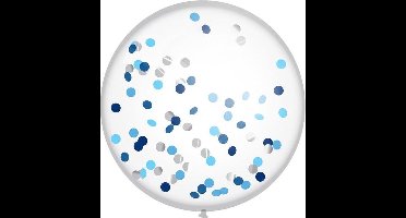 Haza Original Confettiballon Royal 60 Cm Latex Blauw