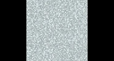 Reflets mozaiek steentjes grijs tegeltjes (vliesbehang, grijs)