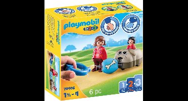 PLAYMOBIL 1.2.3 Hondentrein - 70406