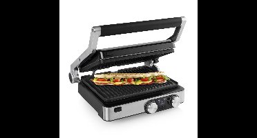 Princess Digital Grill Master Pro 117310 – 2 regelbare thermostaten – Grill apparaat - Tosti apparaat - Contactgrill - Groot bakoppervlak - Digitaal bedieningspaneel - Uitneembare platen - 2000W