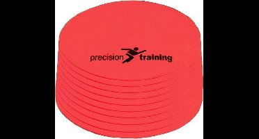 Precision Veldmarkering Rond 21 Cm Rubber Rood 10 Stuks