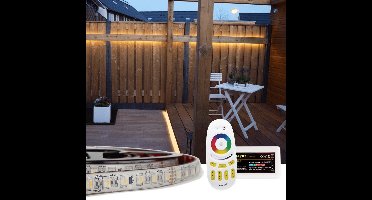 Led strip 5 meter RGBW voor buiten- Complete set