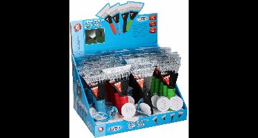 Zwarte sneeuw - ijskrabber met licht / Led lampje 26x13,5 cm. Per stuk