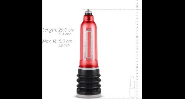 Bathmate - Hydromax X30 - Penispomp - Rood