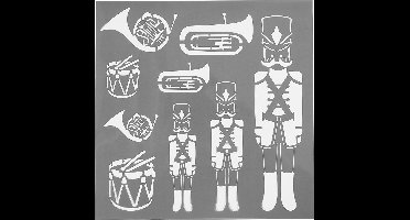 Sjabloon, afm 30,5x30,5 cm, dikte 0,31 mm, 1 vel