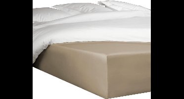 De Witte Lietaer Hoeslaken Bumblebee 90 X 200 Cm H40 Katoen Taupe
