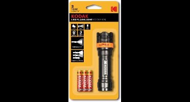 Kodak LED Focus 120 zaklamp 750mW Bk + 3x AAA batterij