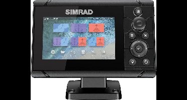 SIMRAD Cruise 5 met 83/200 transducer - Plotter - Fishfinder - Zwart