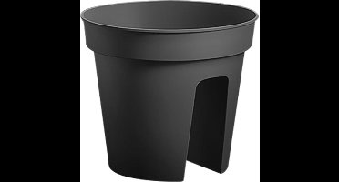 Nampook Relingbloempot Microfix 28 Cm Antraciet