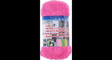 Lifetime Clean Schoonmaakspons 18 X 8 X 4 Cm Microvezel Roze