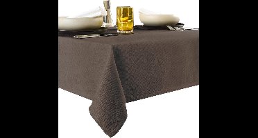 De Witte Lietaer Tafellaken Rond, Chocolate - Ø 210 cm - 100% Polyester
