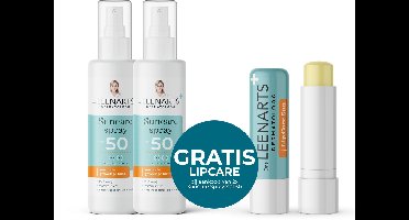 Drs Leenarts Zonnebrand pakket - Suncare Spray SPF50 x2 - Lipbalm SPF25