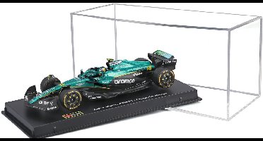 Bburago Aston Martin Amr 25 - Modelauto - Schaal 1:43 - Donker Groen/Zwart/Geel