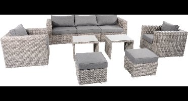 Loungeset wicker Perugia | 7-personen | Lesli living
