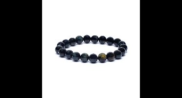 Armband blauwe tijgeroog elastisch