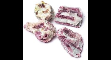 Ruwe Roze Toermalijn Met Kwarts - ±1000g; ±4-10cm - ±1000g; ±4-10cm