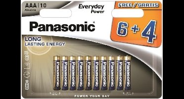 Panasonic Alkaline Everyday Power LR03/AAA - 10 Stuks