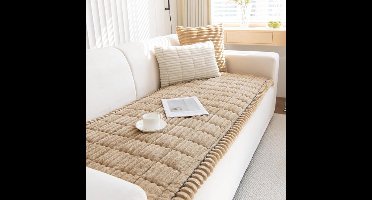 Dikke bankhoes - Wasbaar - Zachte corduroy universele bankhoes, 2-, 3-, 4-zits, antislip bankhoes, gezellige bankhoes, bankspreien, meubelbeschermer voor de woonkamer(70*210cm)