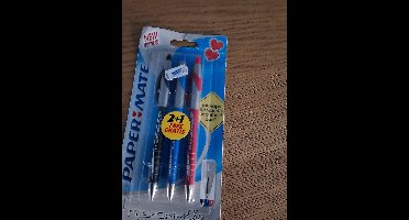 Paper mate 3 style zwart blauw rood