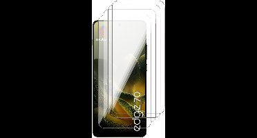 Screenprotector geschikt voor Motorola Moto Edge 70 – 4 Stuks – UltraClear Gehard Glas – Case Friendly – 9H Krasbestendig