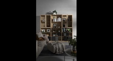 Giga Living Boekenkast Basic - Naturel - 79x203cm