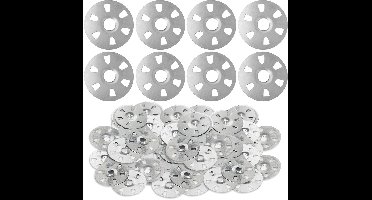 Wasmachines, Tegeldragers, Isolatieplaten van Gegalvaniseerd Staal - 100 Stuks, 35 mm Diameter, Voor Bouw en Renovatie