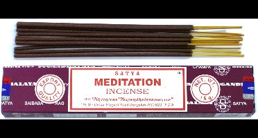 Satya Meditation Wierookstokjes - 1 Doosje 15 Gram - Wierook Stokjes - Premium Wierook