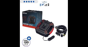 Bestway High-Pressure Elektrische Luchtpomp 62265 0–16 PSI - SUP Pomp Kayak Pomp Ponton Pomp Met LCD Display En Drukregeling 4 Adapters Voor Opblaasbare Sportartikelen Met Ebook