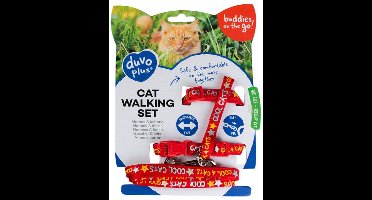 Duvo+ Kat Wandelset Cool Cats 20-35cm / 10mm - 125cm
